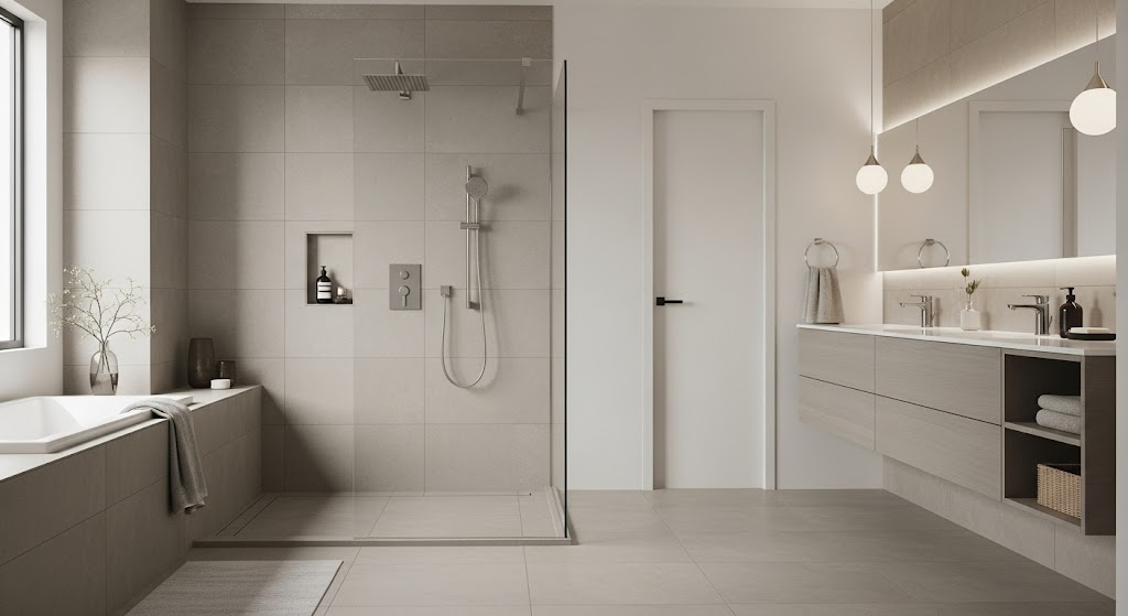 Glass Divider for Shower Area