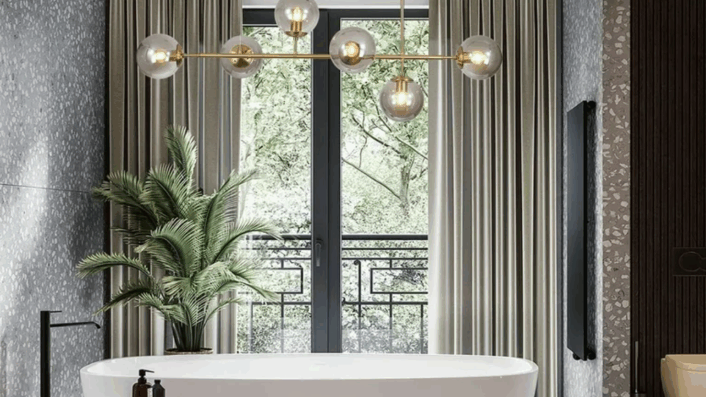 Glass Globe Chandelier