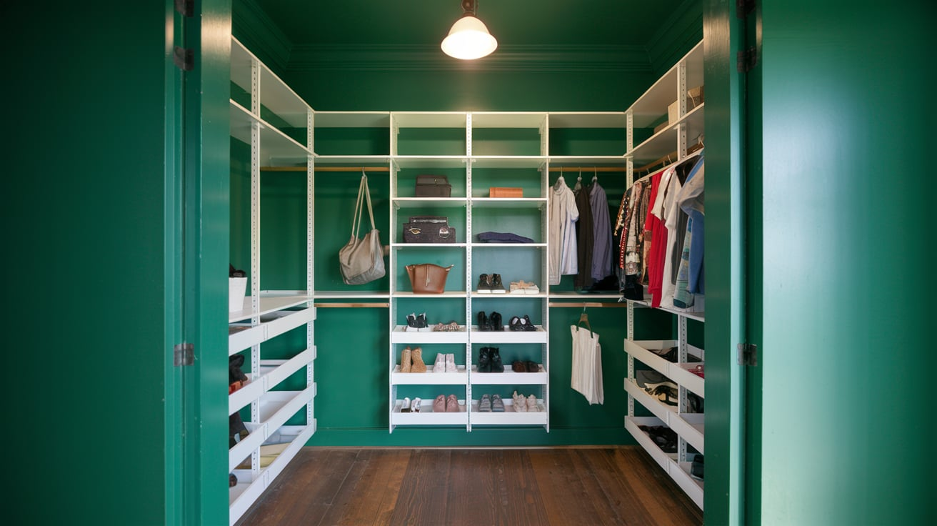 Green Closet Interior