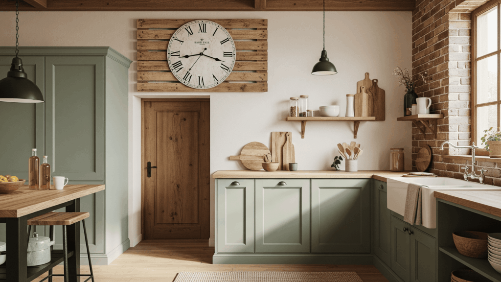 Hang a Rustic Clock on the Wall