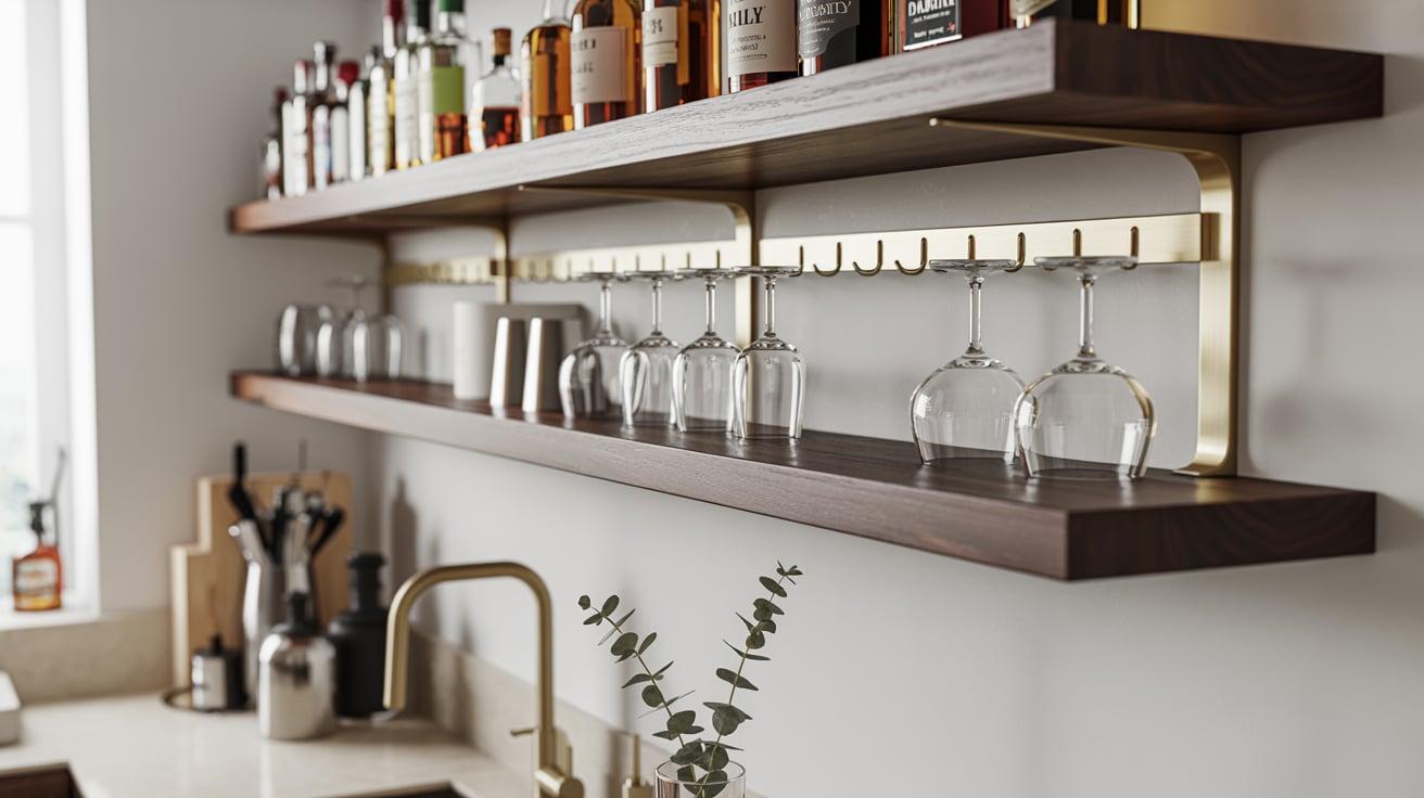 Hanging Wall Shelf Bar