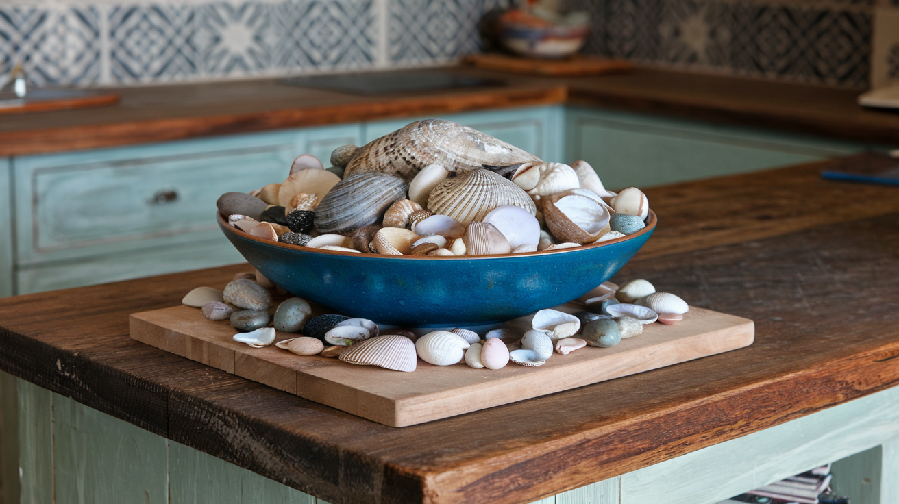 Incorporate a Stylish Bowl of Shells or Stones