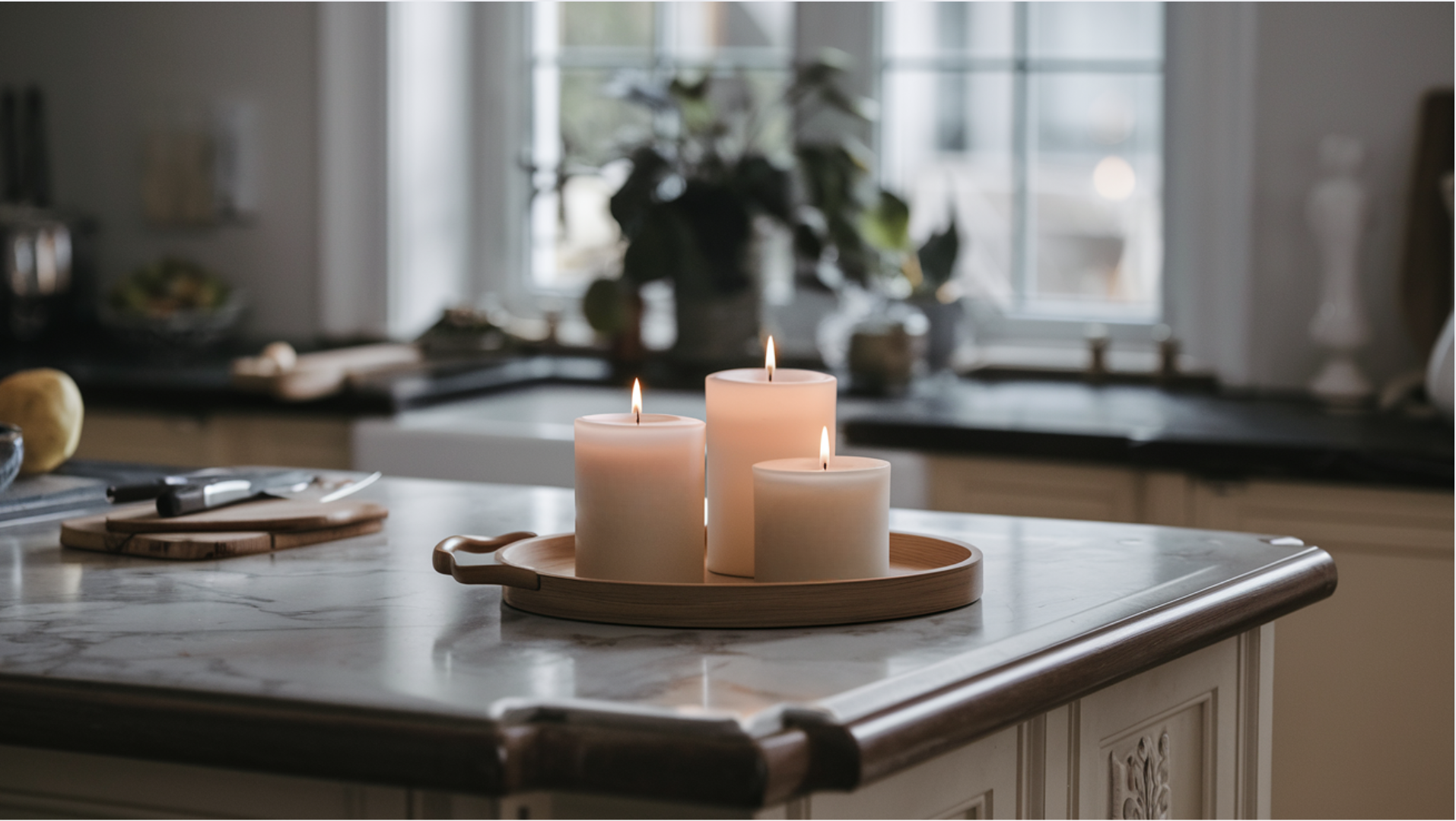 Incorporate a Tray of Scented Candles