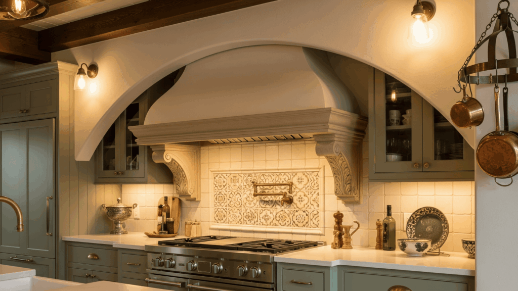 Incorporate an Arched Range Hood