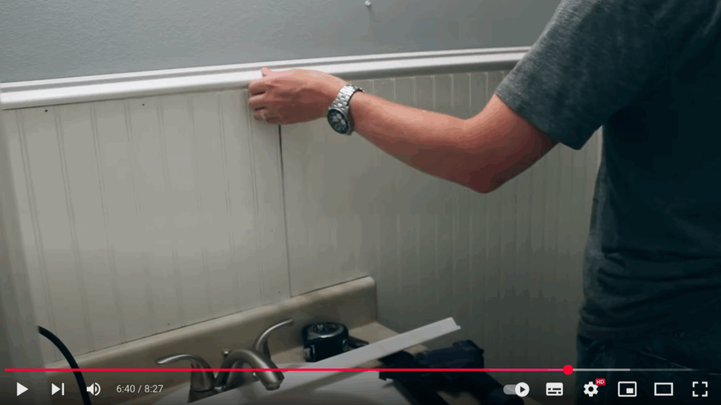 Install the Top Trim or Chair Rail