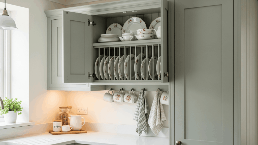Install a Plate Rack Over the Counter