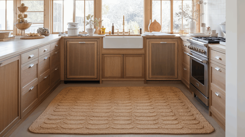 Jute or Flatwoven Kitchen Rug
