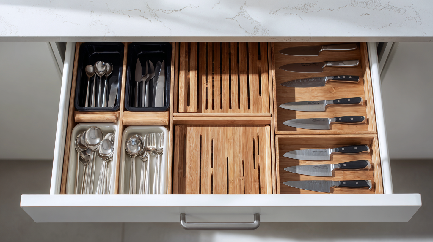 Kitchen Drawer Organizers & Cabinet Drawer Inserts