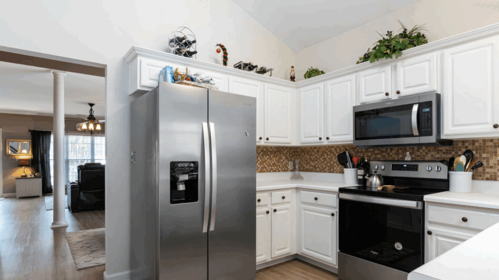 Kitchen with Above-Fridge Pantry Storage