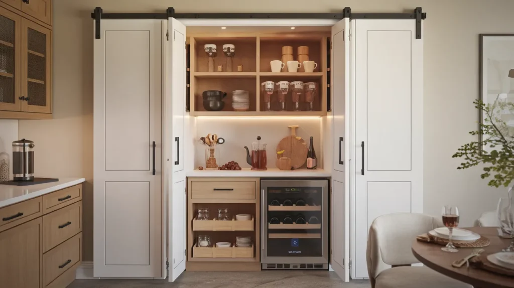 Kitchen with Beverage Pantry