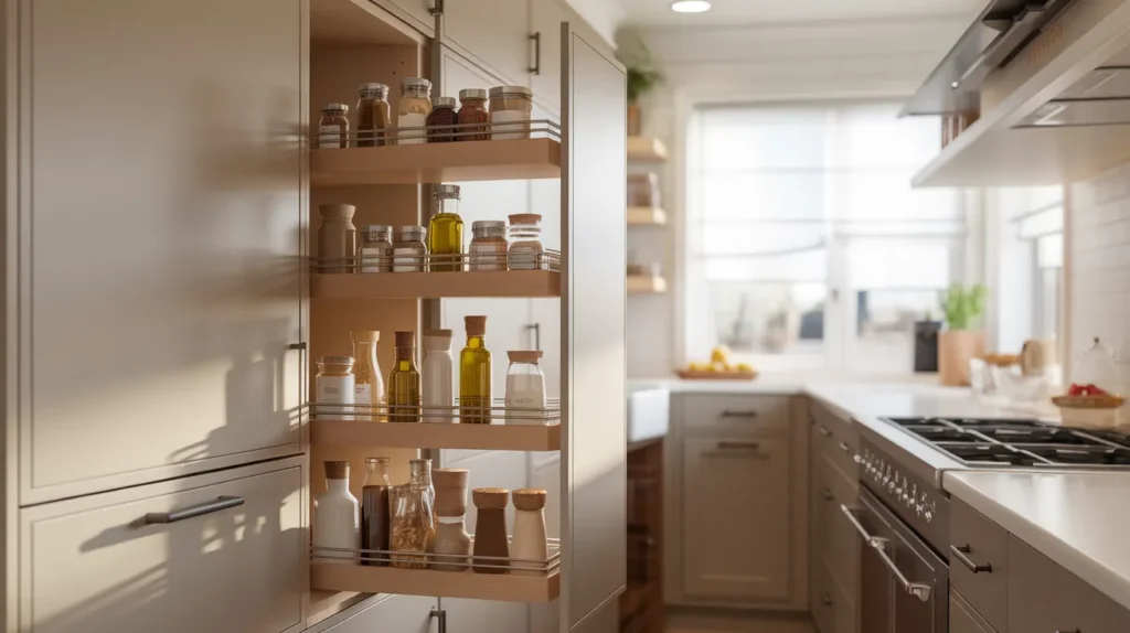 Kitchen with Sliding Vertical Pantry