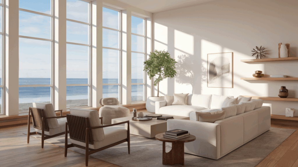 Large Windows with Ocean Views