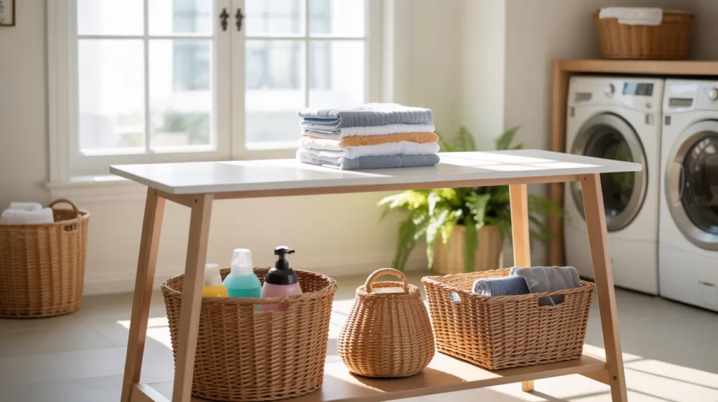 Laundry Room with a Folding Station