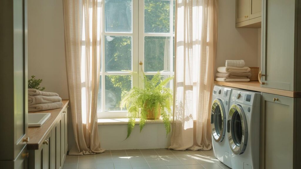 Laundry Room with a Window View