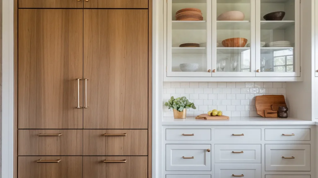 Long Pulls for Tall Pantry Doors, Knobs Elsewhere