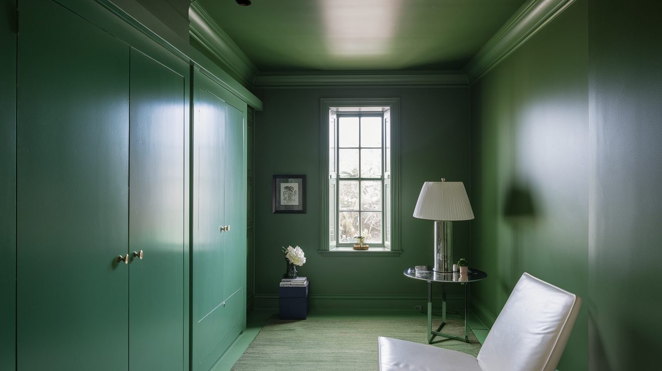 Matching Green Ceiling