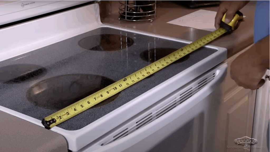 Measure Gaps Between Cabinets and Appliances