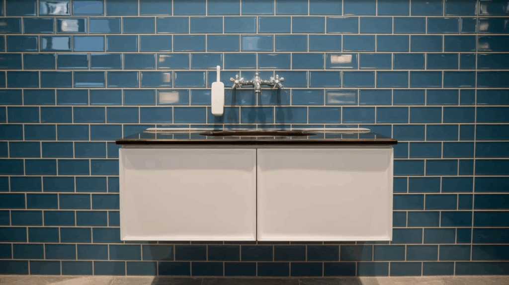 Mix Old Tile with Modern Fixtures