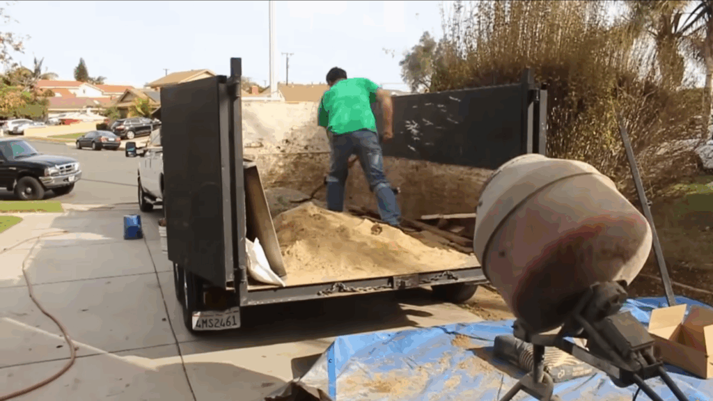 Mixing the Concrete