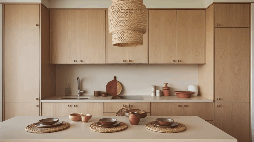 Natural Wood Cabinets
