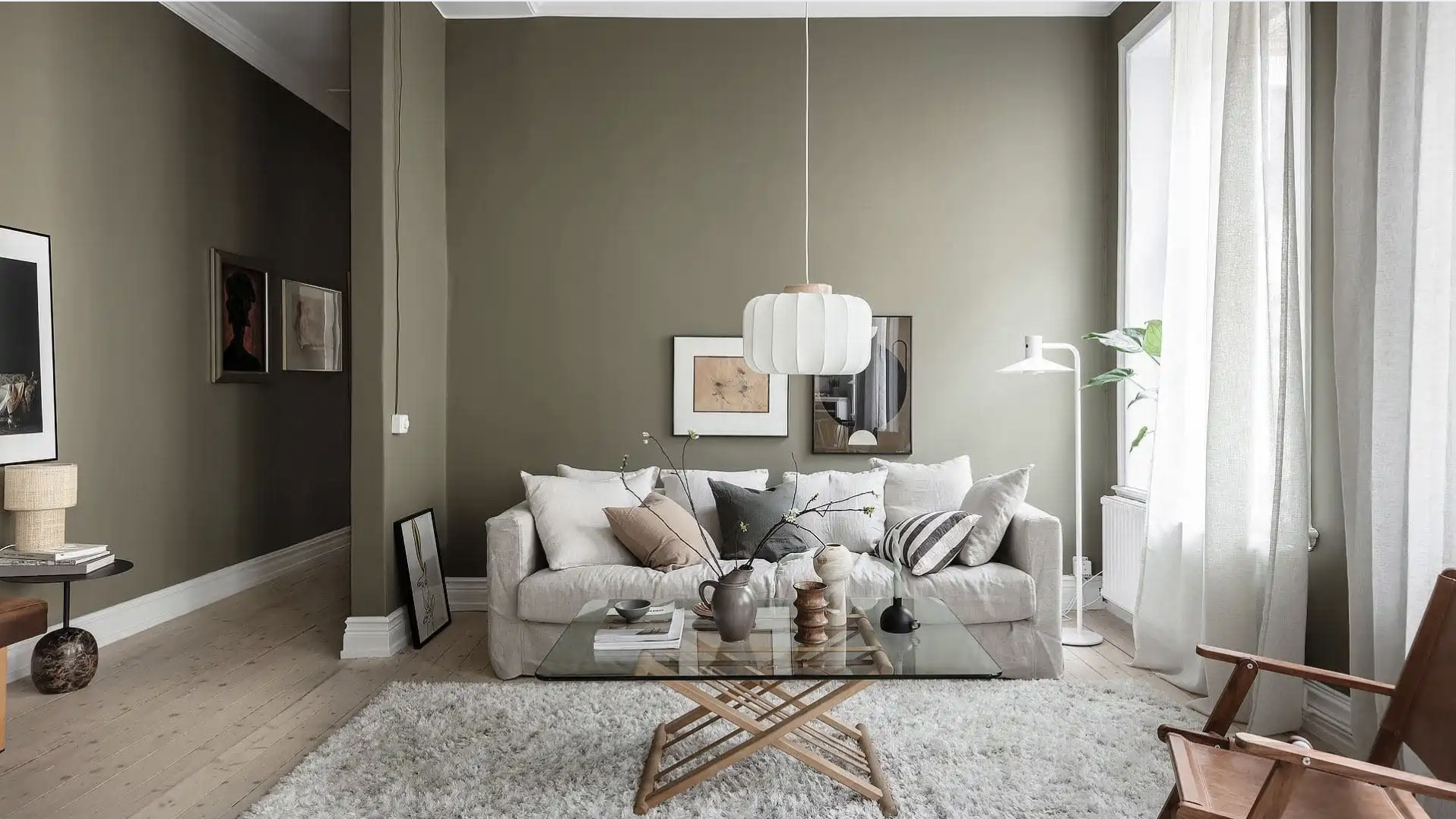 Olive Green and Beige Color Scheme