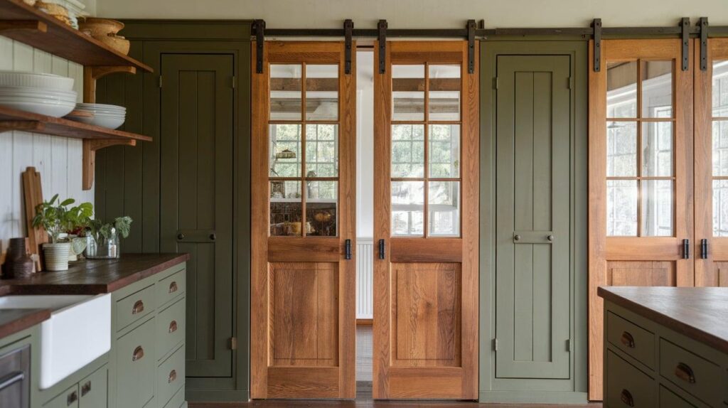 Olive Green and Hickory