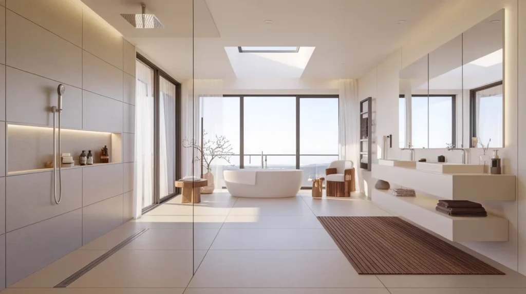 Open Concept with Wet Room