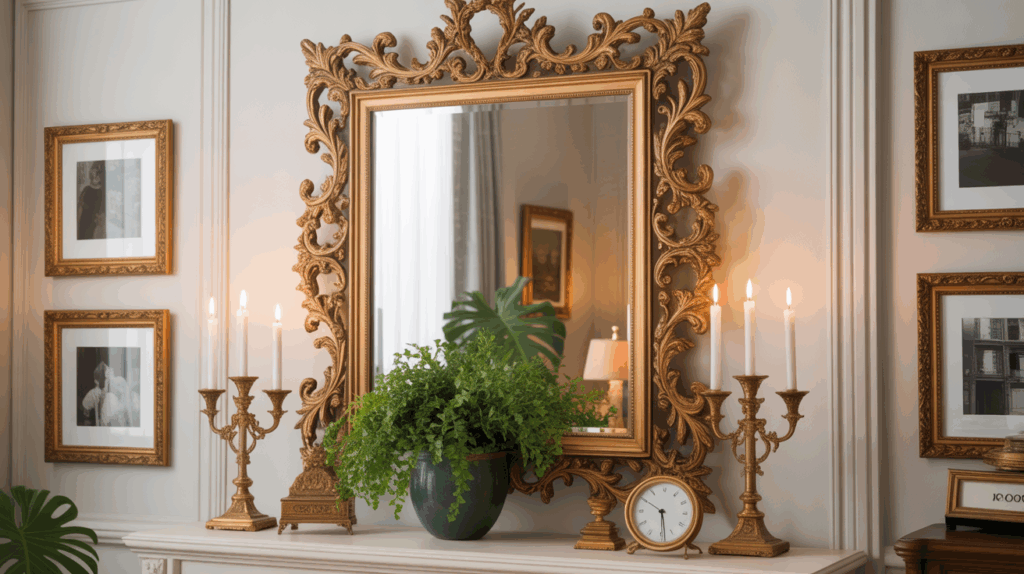 Ornate Mirrors and Wall Decor