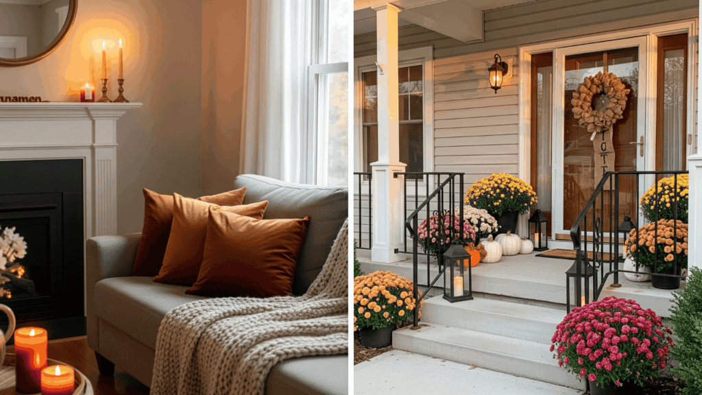 Outdoor vs. Indoor Fall Decorating