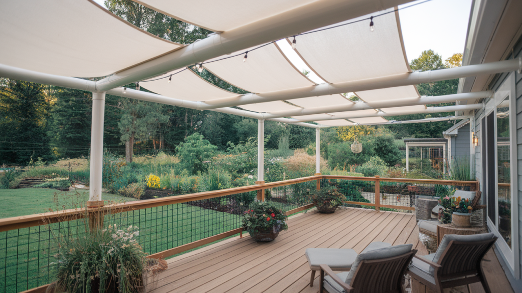 PVC Pipe Frame with Fabric Canopy