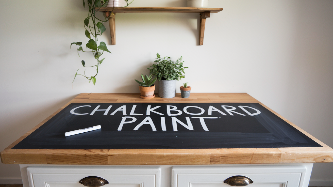 Paint Your Countertop with Chalkboard Paint