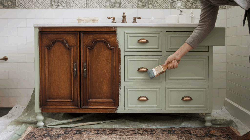 Paint the Vanity a Modern Color