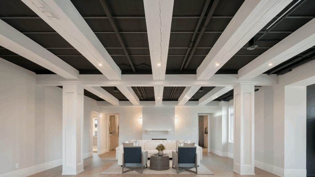 Painting Beams in Contrasting Colors
