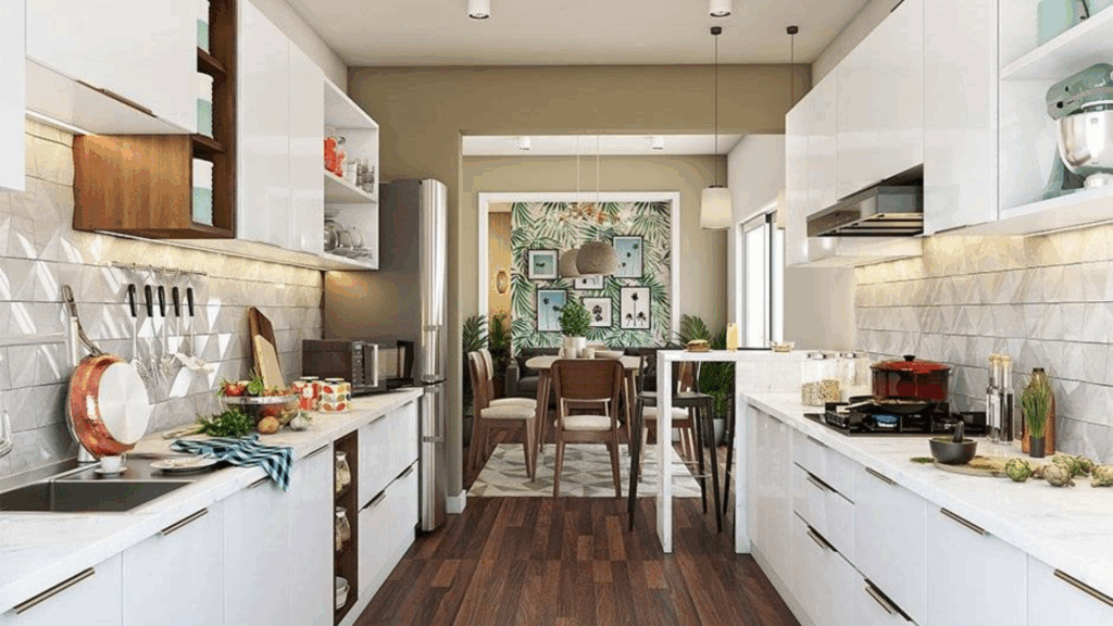Parallel Kitchen with Island