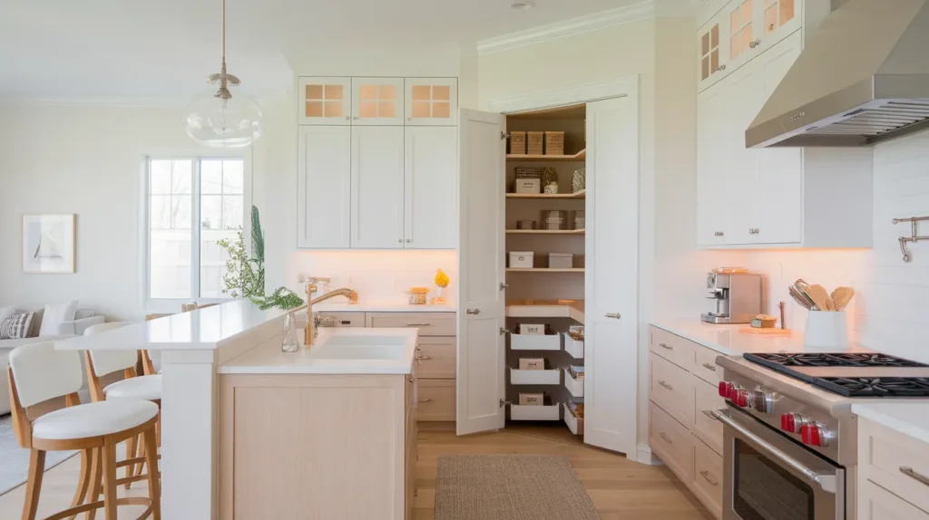 Peninsula Kitchen with Corner Pantry