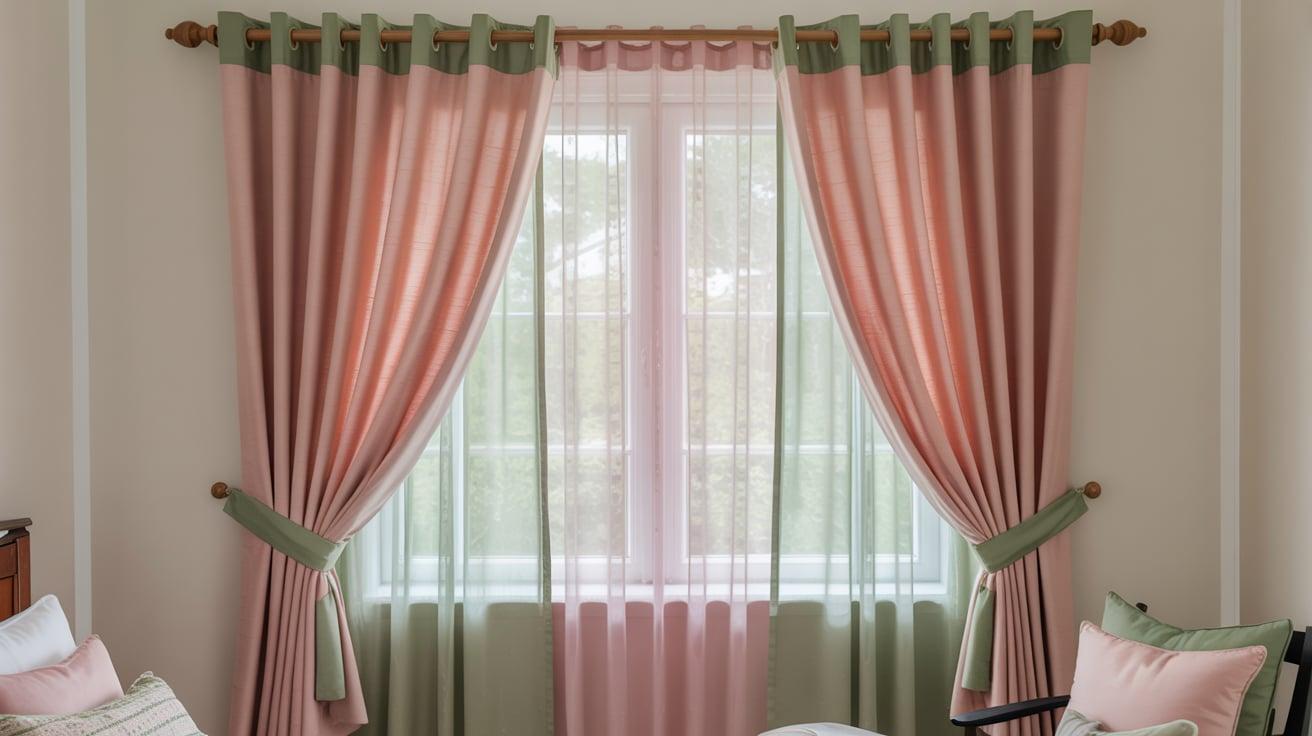 Pink and Green Window Setup