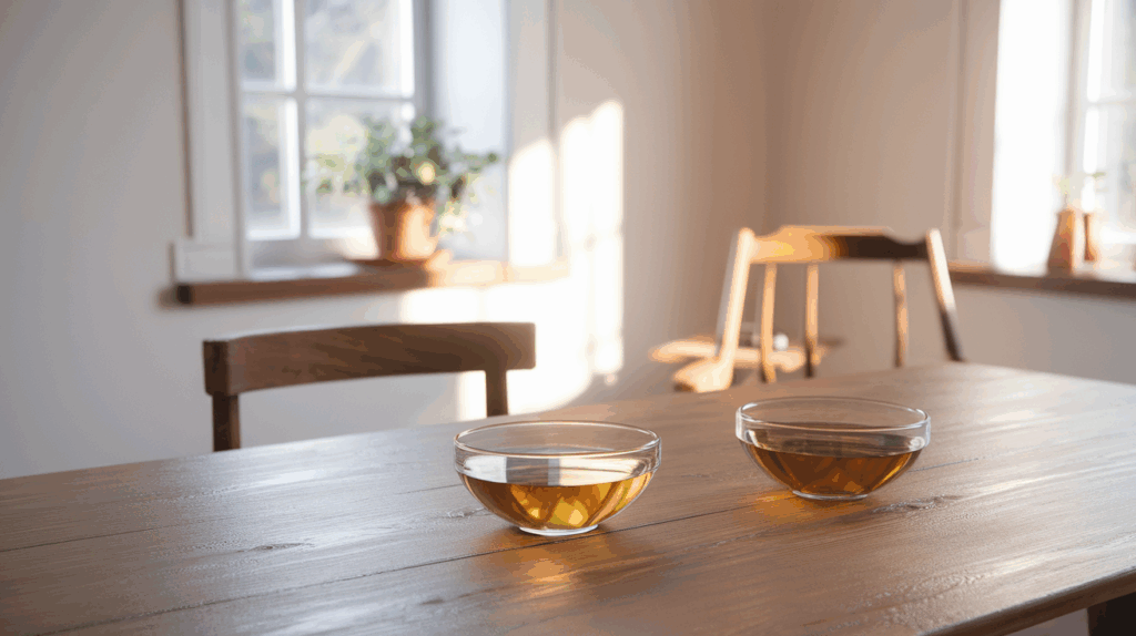 Place White Vinegar in Bowls