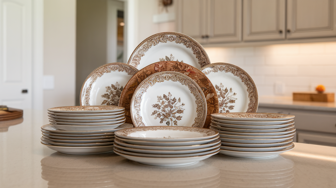 Place a Set of Decorative Plates