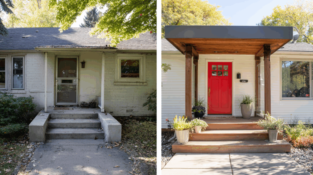 Ranch with Tiny Porch