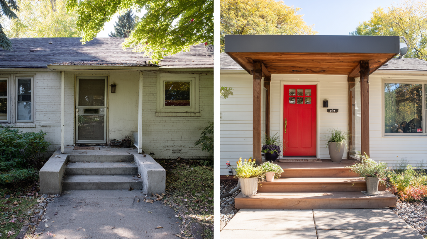 41 Ranch House Exterior Remodel Before and After Ideas - Opple House