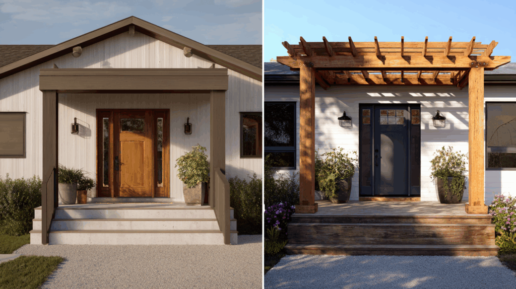 Recessed Front: Pulled Forward with Frame