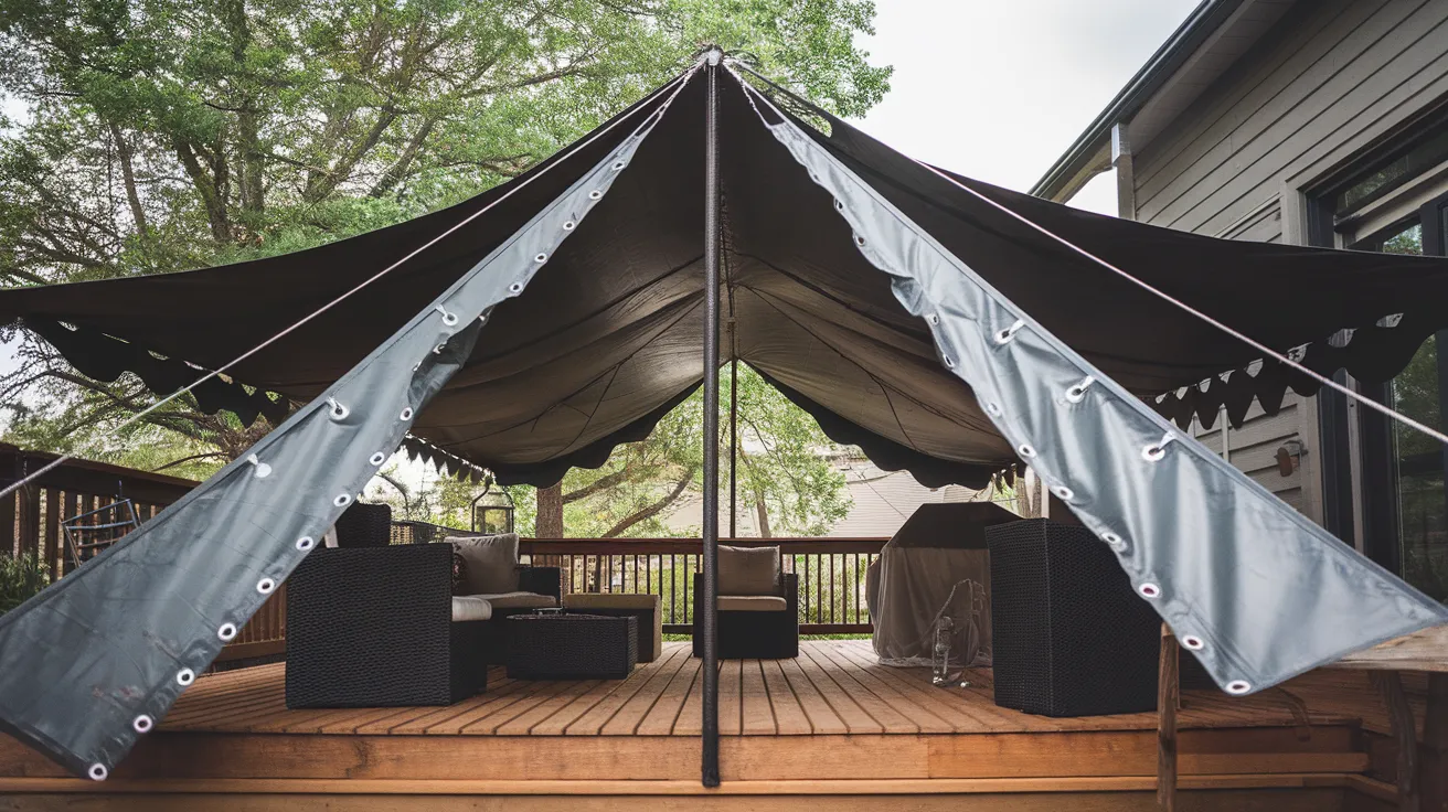 Repurposed_Tarps_with_Grommets_for_Instant_Cover