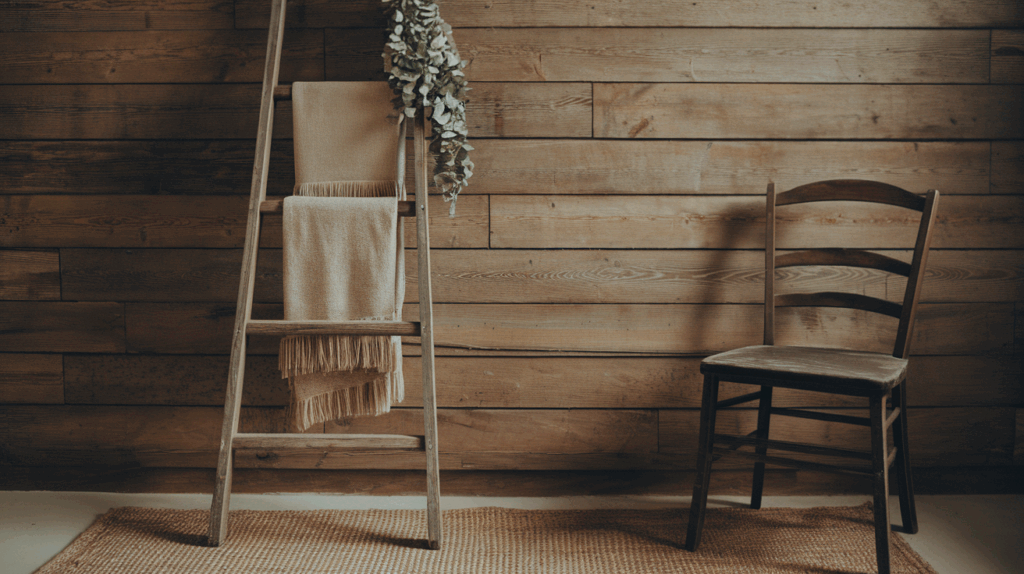 Rustic Ladder for a Farmhouse Vibe