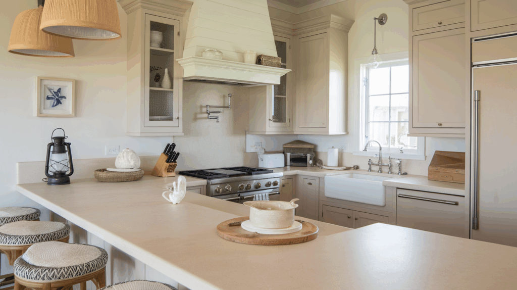 Sandy-Colored Countertops