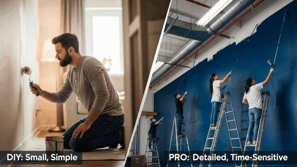 Should You DIY or Hire a Pro for Commercial Interior Painting?