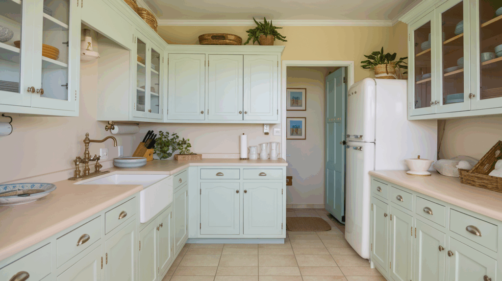 Soft Pastel Blue and White