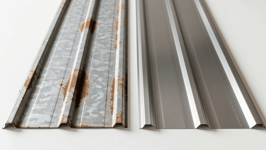 Stainless vs. Galvanized Steel
