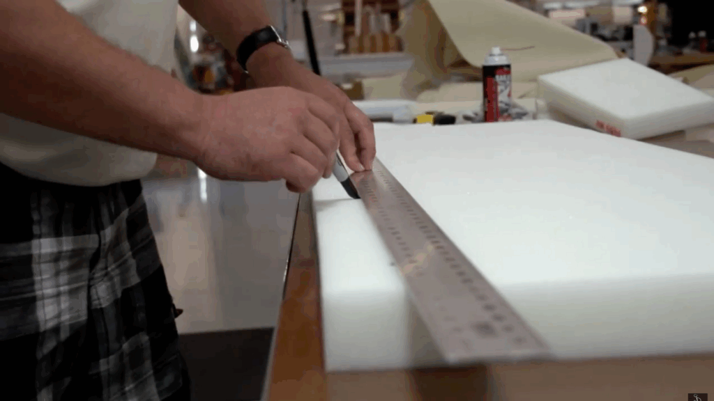 Measure and Cut the Foam