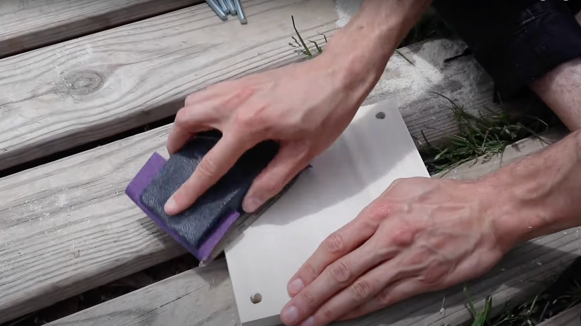 Step 3: Sand the Boards Smooth