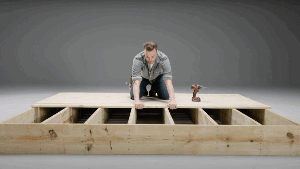 Start Installing at the Edge of the Deck
